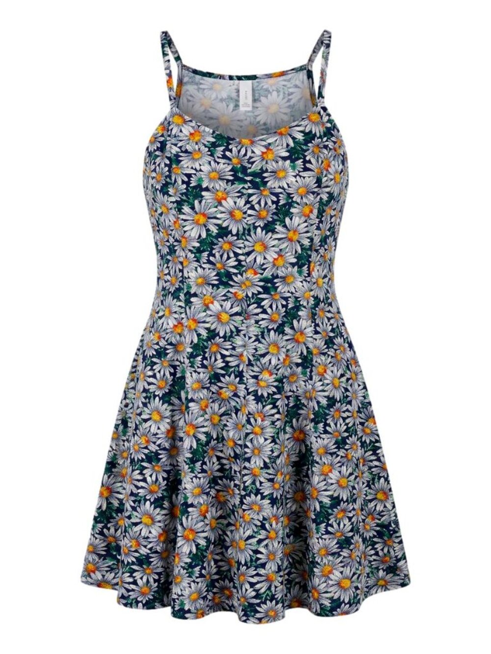 Vintage 90s Daisy Floral Rayon Romper Playsuit 90210 Y2K Tennis Prep M